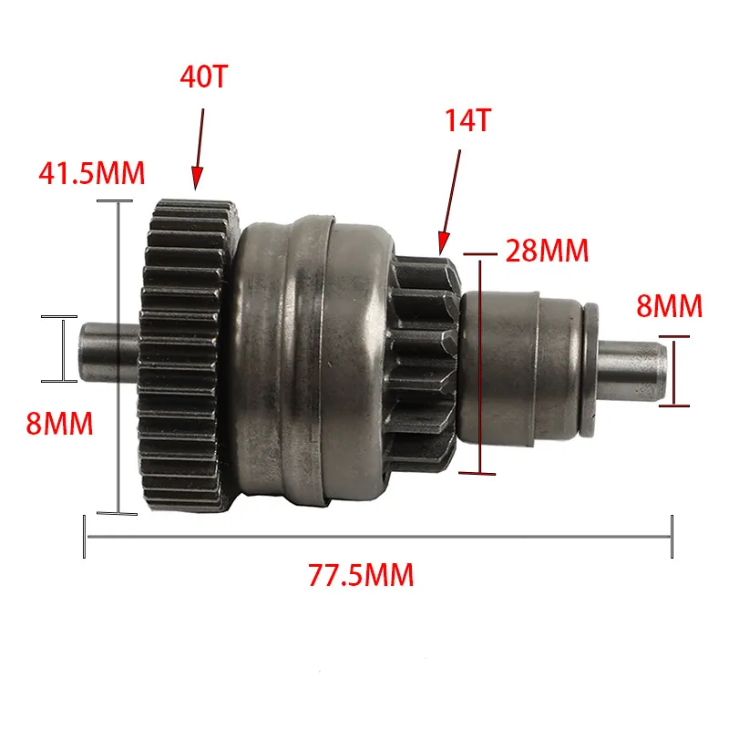 Motorrad-Anlasserzahnrad, Moto – Motorcycle Starter Motor Bewertung und Preis