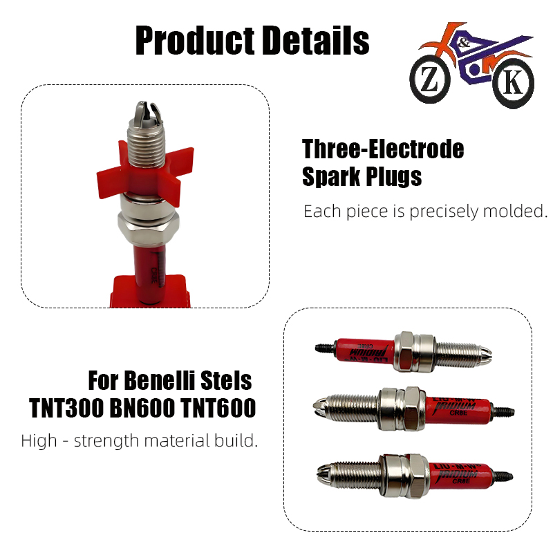 1PCS CR8E 3-Elektroden EFI Mot – Motorcycle Spark Plug Bewertung und Preis